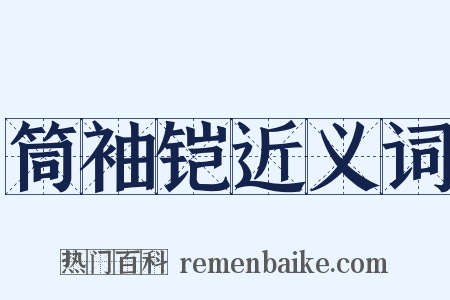 筒袖铠近义词是什么意思的图片
